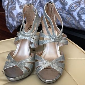 Silver High Heel Shoes